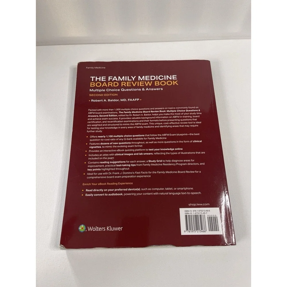 Family Medicine Board Review Book: Multiple Choice Questions & Answers: Print +